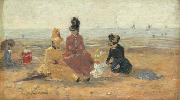 Eugene Boudin On the Beach oil